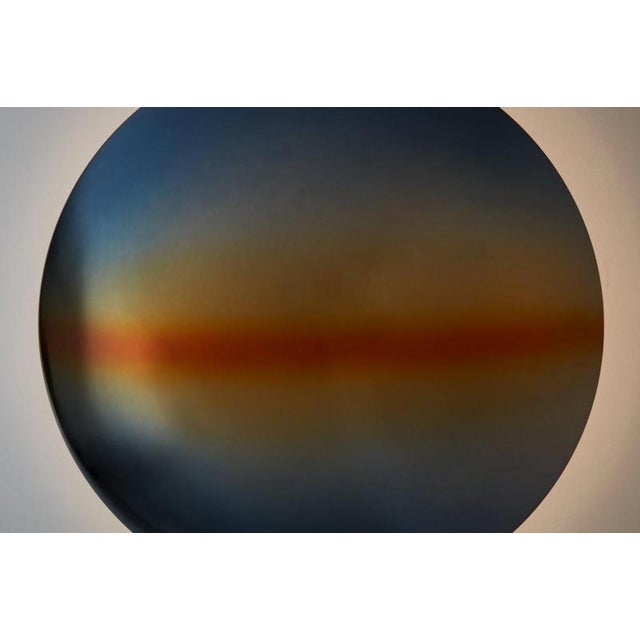 Round crépuscule 01 wall lamp by jennifer midoz dimensions: ø 40 x w 8,5 cm materials: white nickel on polished brass,...