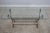 Traditional Scrolled Iron Base Console or Sofa Table For Sale - Image 3 of 12