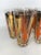 Vintage Tumblers With Orange and Gold Decoration - Set of 8 For Sale In Raleigh - Image 6 of 7