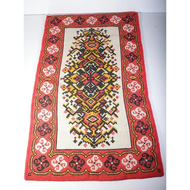 1960s Mid-Century Czechoslovakian Runner Rug, 1960s For Sale - Image 5 of 8