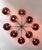 21st Century Dieci Bronze Amethyst Bubbles Murano Flush Mount by Fabio LTD For Sale - Image 6 of 10