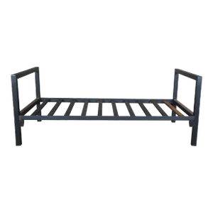 Late 20th Century Industrial Rustic Vintage Steel Modern Minimalist Twin Size Bed Daybed