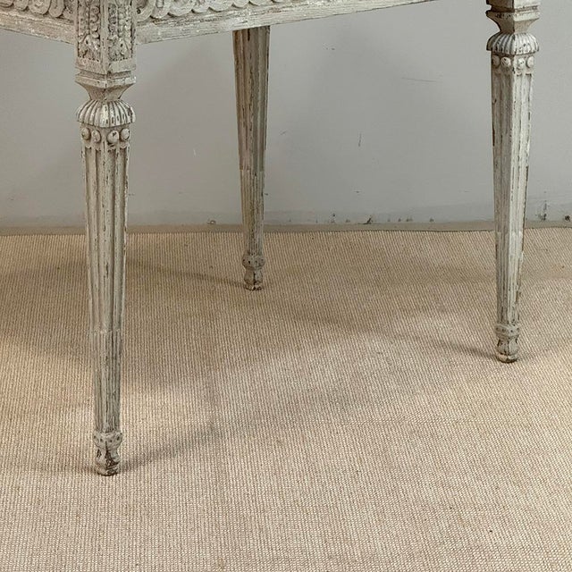 18th Century Swedish Painted Center Table ~ Writing Desk For Sale - Image 13 of 18