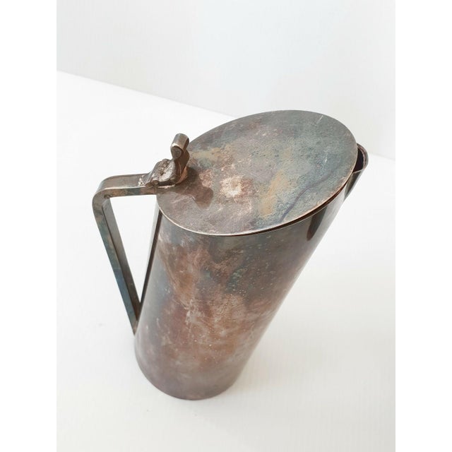 Silver Vintage Silver-Plated Metal Pitchers, France, 1970s, Set of 3 For Sale - Image 8 of 12