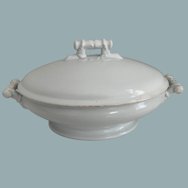 Early 20th Century Maddock & Co. English White Ironstone Soup Tureen, Circa 1906–1920s For Sale - Image 12 of 12