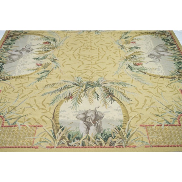 Early 21st Century French Aubusson Design Rug 8’0" X 10'0" For Sale - Image 5 of 10