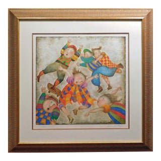 Graciela Rodo Boulanger Jour De Vacances Hand Signed Original Lithograph Art Coa For Sale