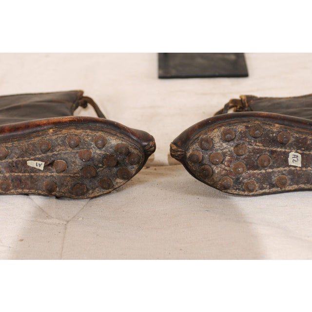Vintage Chinese Boots on Stand For Sale - Image 12 of 12