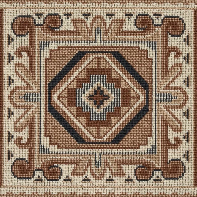 Contemporary Schumacher Crowley Epingle Fabric in Brown For Sale - Image 3 of 5