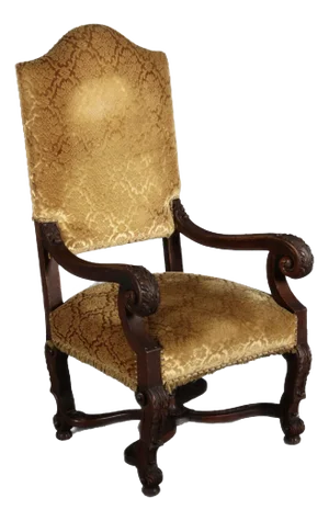 Antique Baroque Chair in Oak, 1800