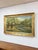 Mid 20th Century Vintage Oil Painting Landscape Father Son Fishing River Impressionist on Canvas For Sale - Image 5 of 15