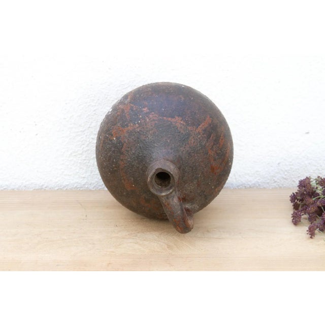 Ceramic Rustic Antique Spanish Oil Jug For Sale - Image 7 of 8