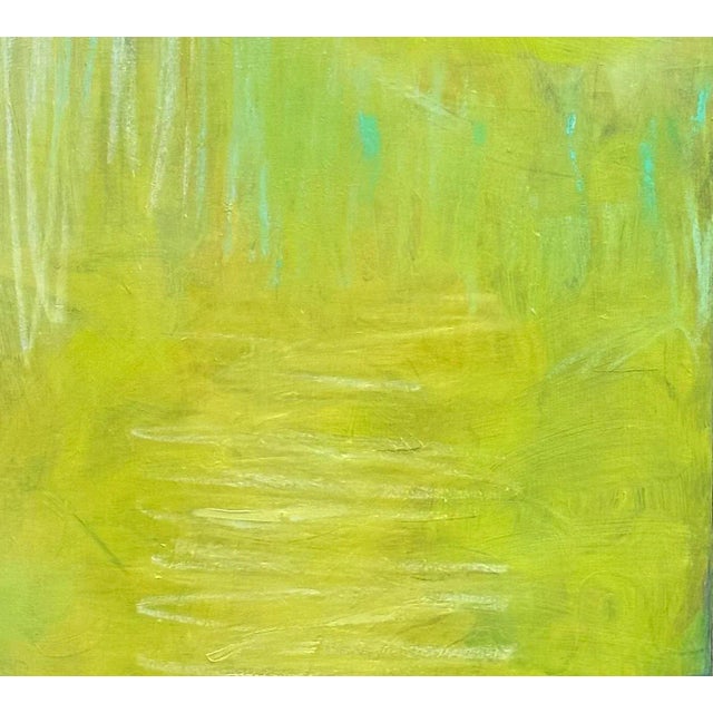 Abstract "Watering Hole" by Trixie Pitts Abstract Expressionist Oil Painting For Sale - Image 3 of 12