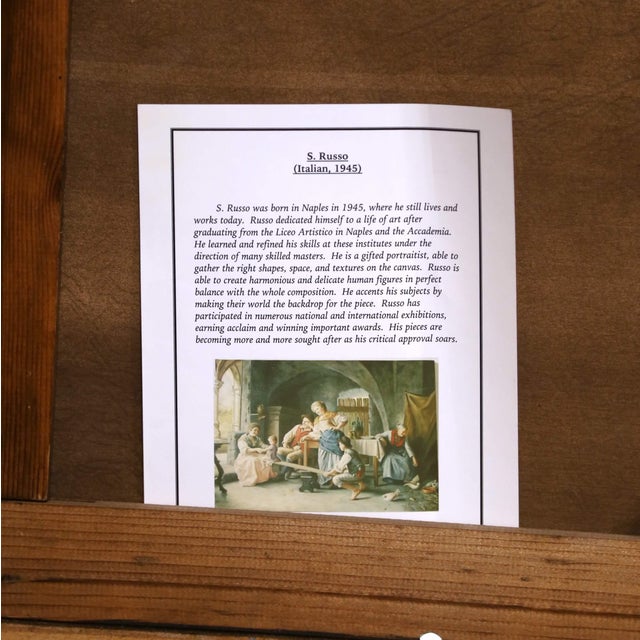 Late 20th Century Italian Oil Painting After Torriglia L’Altalena For Sale - Image 11 of 12