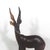 Mid Century Modern Carved Gazelle Exotic Wood Sculpture African Animal Figurine Reindeer For Sale - Image 4 of 10