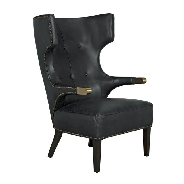 Noir NOIR Heracles Chair, Leather For Sale - Image 4 of 5