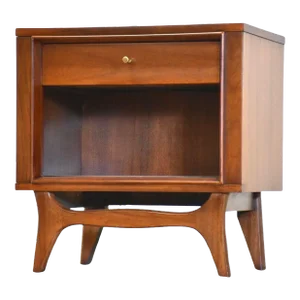 Mid Century Walnut Nightstand