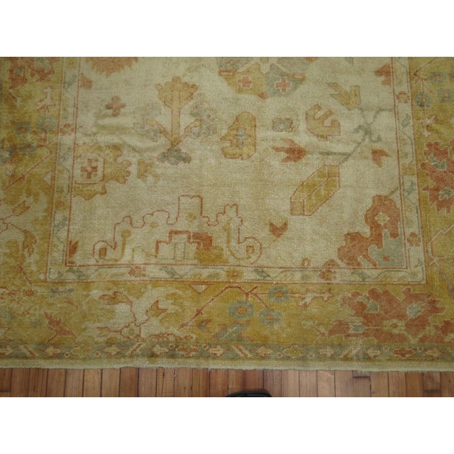 Textile Vintage Inspired Angora Oushak - 6'3" x 8'6" For Sale - Image 7 of 7