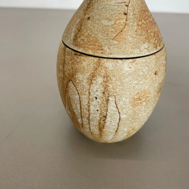 Ceramic Studio Pottery Objects from Gerhard Liebenthron, Germany, 1970s, Set of 2 For Sale - Image 6 of 14