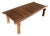 Large Coffee Table in Upcycled Golden Teak For Sale