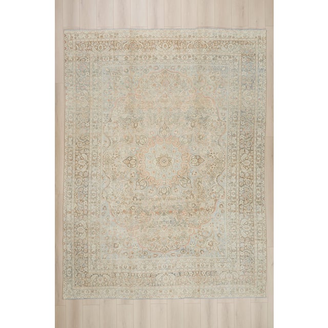 Antique Persian Mashhad Rug, 09'02 X 12'03 For Sale - Image 10 of 10