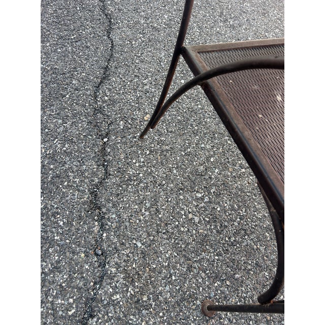 Metal Beautiful Wrought Iron Summer Classics Patio Set Table & 5 Chairs For Sale - Image 7 of 7