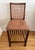 Late 20th Century Vintage Woven Leather and Wood Counter Stool For Sale - Image 5 of 16