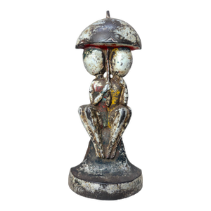 Antique 1920s Original Hubley Cast Iron Bathing Beauties Anne Fish Doorstop #250