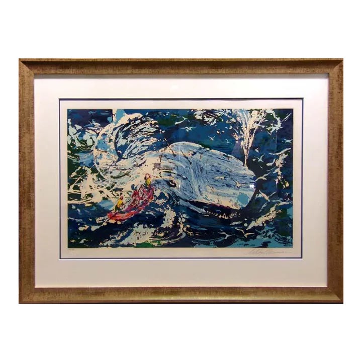 1990s LeRoy Neiman Blue Whale Signed Limited Edition