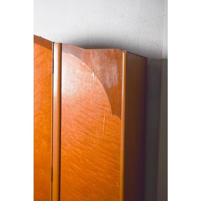 Small Art Deco English Wardrobe in Light Wood, 1930 For Sale - Image 3 of 8