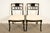 English Baker Furniture Historic Charleston Regency Ebonized and Gold Gilt Side Chairs or Dining Chairs, Pair For Sale - Image 3 of 16