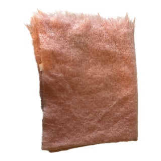 Toison d'or Pale Pink Mohair Throw, Made in France For Sale