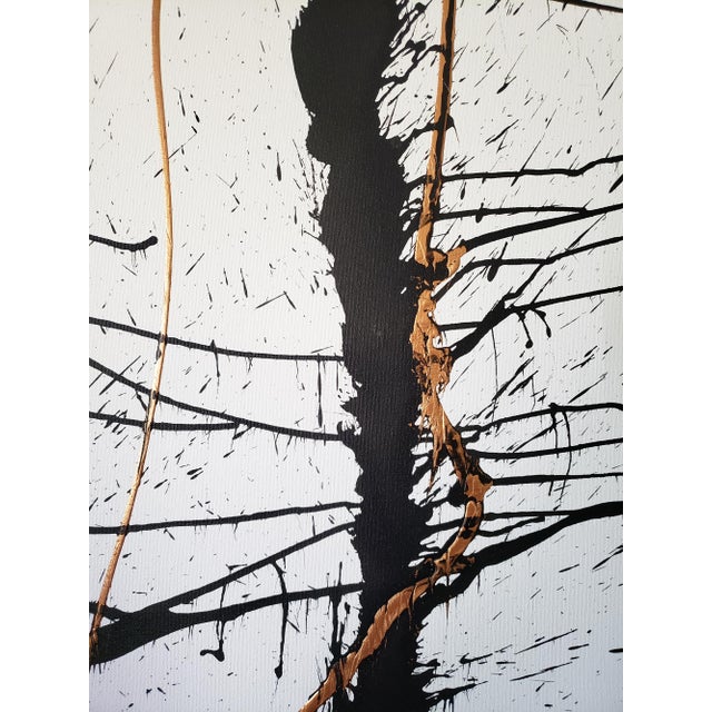 Virginia Dutton Abstract Ink and Acrylic Painting, “Torso” 2015 For Sale - Image 10 of 10