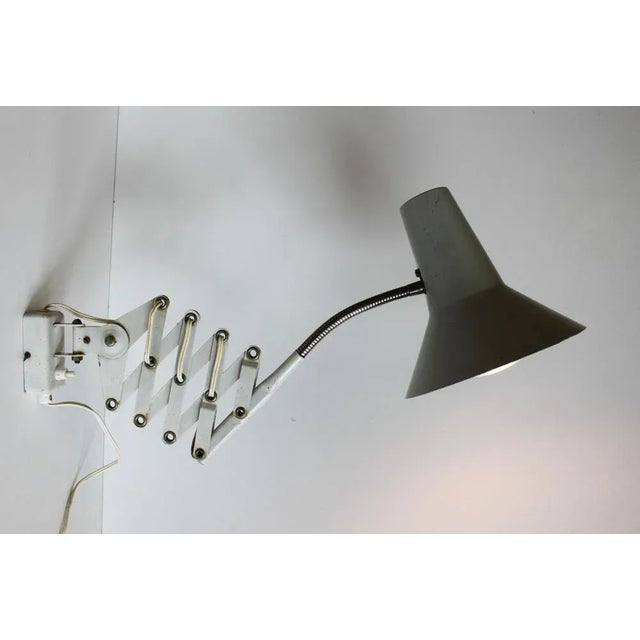Industrial Scissor Wall Lamp, 1950s For Sale - Image 12 of 12