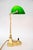 Metal Banker's Swivel Table Lamp with Green Glass Shade, Vienna, Austria, 1920s For Sale - Image 7 of 18