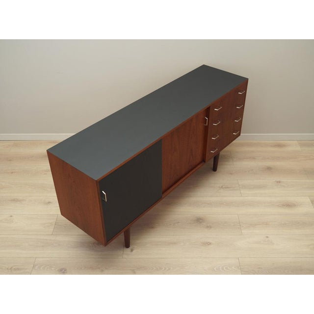 Black Danish Teak Dresser, 1960s For Sale - Image 8 of 14