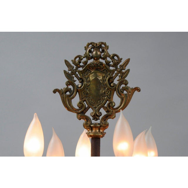 Antique Gothic Iron Candelabra Standing Floor Lamp Chairish