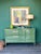1960s Mid-Century Modern Green Lacquered Dresser of Six Drawers For Sale - Image 13 of 13
