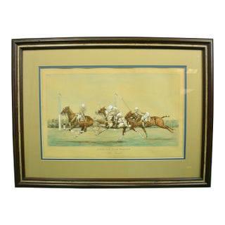 "The Goal" American Polo Scenes 1930 by Paul Brown for the Derrydale Press Reproduction For Sale