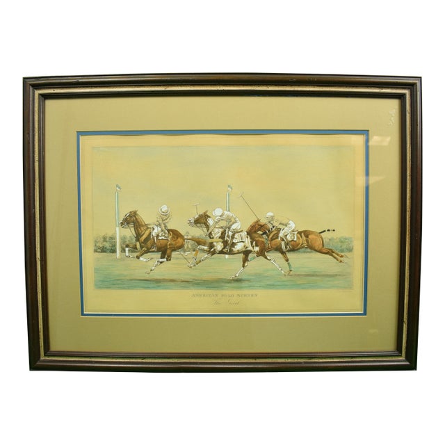 "The Goal" American Polo Scenes 1930 by Paul Brown for the Derrydale Press Reproduction For Sale