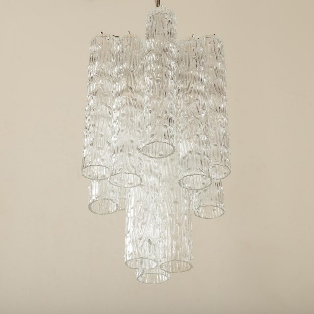 1970s Tronchi Glass Chandelier from Venini, 1970s For Sale - Image 5 of 11