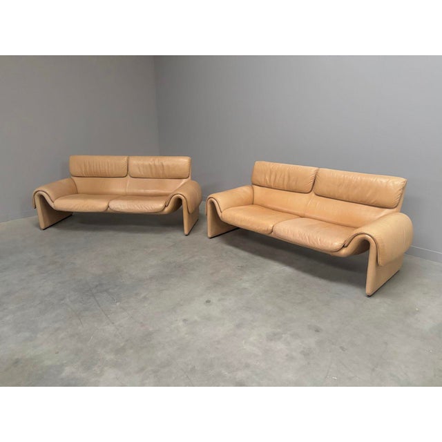 DS2011 Leather Sofas from de Sede, 1980s, Set of 2 For Sale - Image 9 of 10