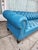 1960's Blue Chesterfield Sofa For Sale - Image 4 of 12