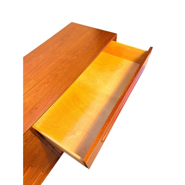 Mid Century Modern Teak 6-Drawer Dresser by Westnofa of Sweden, Attributed For Sale - Image 9 of 16