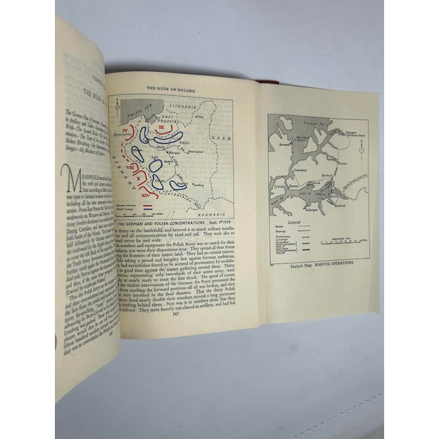 1940s Mid 20th Century Finely Bound Volume Set, Winston Churchill's the Second World War, 1st Uk Edition - 6 Books For Sale - Image 5 of 7