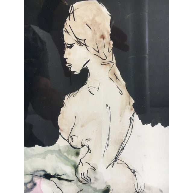 Beautifully rendered painting of several woman of the universe. Medium looks like pen and ink with maybe a watercolor or...