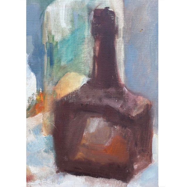Stunning Morandi-esque 1960s oil on panel still life, signed “Resnick” (Milton?) 16 x 20 inches.