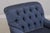 Textile Pair Lillian August Blue Upholstered Club Chairs For Sale - Image 7 of 16