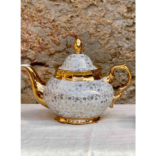 1930s Mid-Century Porcelain Tea Set from Edelstein Bavaria, 1930s, Set of 10 For Sale - Image 5 of 12