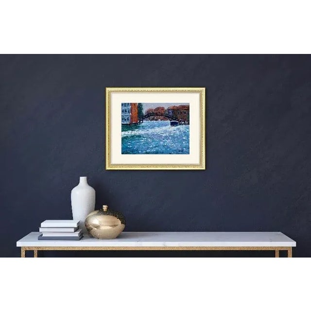 Contemporary Venice Reflections Impressionist Oil Painting For Sale - Image 3 of 7